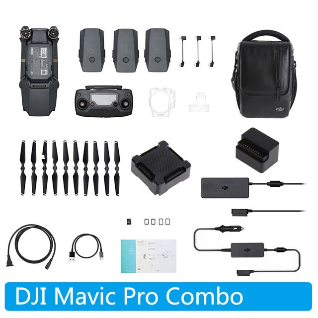 Original DJI Mavic Pro Fly More Combo  Portable  FPV Drone with 4K HD Camera  27 minutes flight time