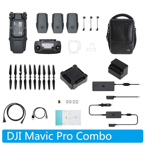 Original DJI Mavic Pro Fly More Combo  Portable  FPV Drone with 4K HD Camera  27 minutes flight time