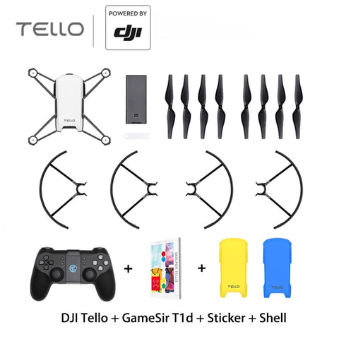 DJI Tello with GameSir T1d Controller DJI  mini Drone RC Quadcopter With 720 P Camera FPV Drone Perform flying stunts