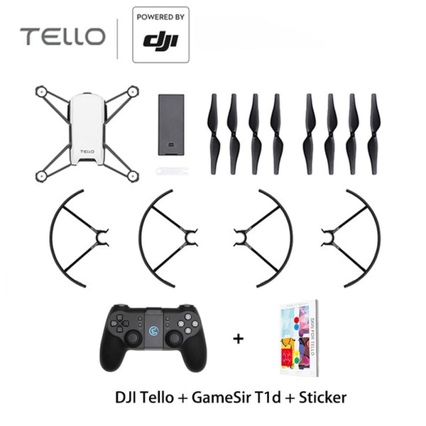 DJI Tello with GameSir T1d Controller DJI  mini Drone RC Quadcopter With 720 P Camera FPV Drone Perform flying stunts