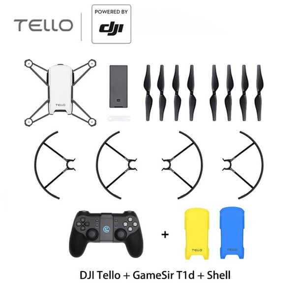 DJI Tello with GameSir T1d Controller DJI  mini Drone RC Quadcopter With 720 P Camera FPV Drone Perform flying stunts