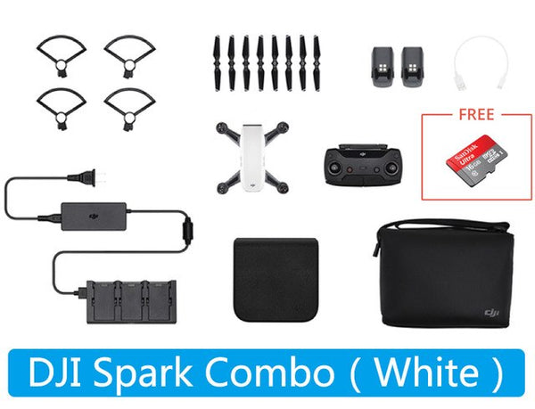 DJI Spark Fly More Combo Mini Smart FPV WiFi Pocket Handheld Selfie Drone With 1080P HD Camera Gesture Control 2-Axis Gimbal