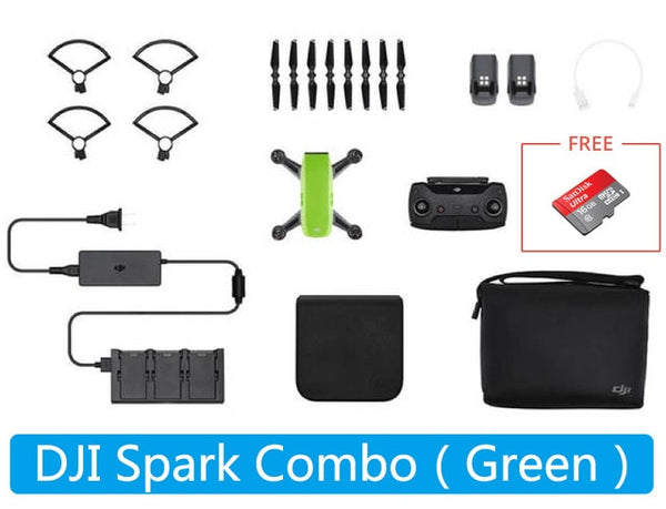 DJI Spark Fly More Combo Mini Smart FPV WiFi Pocket Handheld Selfie Drone With 1080P HD Camera Gesture Control 2-Axis Gimbal